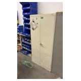 TENNSCO  2-door metal storage cabinet with contents