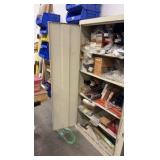 TENNSCO  2-door metal storage cabinet with contents