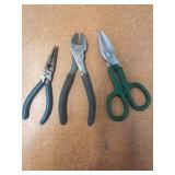 CABLE ties, greenlee wire tools, voltage tester, stripmaster