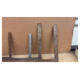 (2) VISES, precision parallel set, drill bits, grinder discs, saw blades L rulers, hacksaw blades, hardware