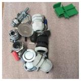 CABLE ties, greenlee wire tools, voltage tester, stripmaster