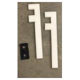 HARDWARE: Brackets, screws, plates