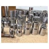 Vintage Craftsman V Series SOCKETS, flex socket heads, Ball-end Allen key, pin punches, Tap wrenches