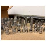 Vintage Craftsman V Series SOCKETS, flex socket heads, Ball-end Allen key, pin punches, Tap wrenches