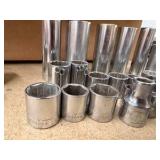 Vintage Craftsman V Series SOCKETS, flex socket heads, Ball-end Allen key, pin punches, Tap wrenches