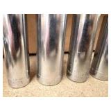 Vintage Craftsman V Series SOCKETS, flex socket heads, Ball-end Allen key, pin punches, Tap wrenches