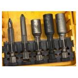 VARIETY: socket heads, drill bits, chisels & more