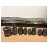 Vintage Craftsman V Series SOCKETS, flex socket heads, Ball-end Allen key, pin punches, Tap wrenches