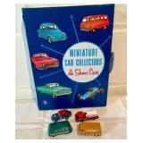 Vintage Toy Miniature Mattel Car Plastic Carrier 4 vehicles Childs Firetruck Van