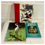 Lot of 3 Coffee table books Japan and Audubon