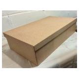 Vintage pink heavy cardboard embossed gold dot keepsake box