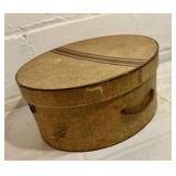 Vintage heavy cardboard hat box