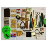 Vintage group of junk drawer stuff