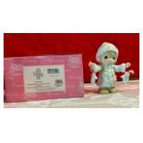 Precious moments 2004 "s" mitten with the Christmas spirit number 117785