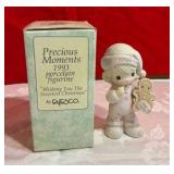 Precious moments 1993 Wishing you the sweetest Christmas number 530166
