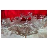 Group of 5 vintage EAPG glass candy containers