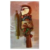 2 vintage beer tap handles, shock top and Michelob golden