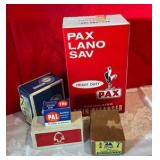 Group vintage boxed advertising cleaner screws and misc items