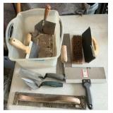 Misc cement taping and sanding tools