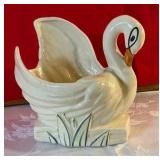 Vintage Mccoy swan planter spoon rest