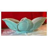 Vintage pottery lotus flower vase planter