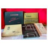 Vintage group of 5 Vista yearbooks