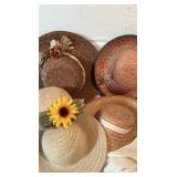 Vintage Women’s Straw Hats Set of 5