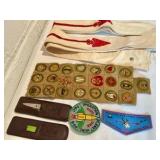Grouping Vintage Boy Scout Patches Order of the Arrow Sash