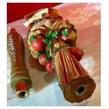 2 vintage beer tap handles, shock top and Michelob golden