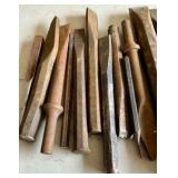 Vintage group of punches chisels iron