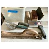 Misc cement taping and sanding tools