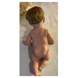 Vintage porcelain glass sleep eye open mouth Kestner 10" baby doll
