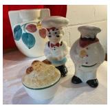 Group of Mccoy pottery, vases Purinton