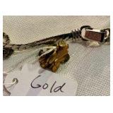 Group of vintage sterling and gold-filled jewelry coro jewel art bracelet and necklace