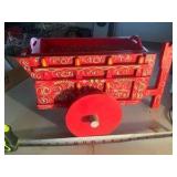 Vintage Rosemaling Wood Painted Decorative Wagon