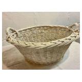Group of 5 vintage wicker wood baskets