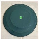 2 vintage Norwegian rosemalded wood plates