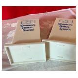 Pair Vintage Plastic Commercial Federal Savings Banks Advertising