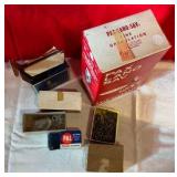 Group vintage boxed advertising cleaner screws and misc items