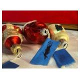 Collectable Santa clause glass ornaments