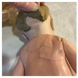 Vintage porcelain glass sleep eye open mouth Kestner 10" baby doll