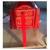 Vintage Rosemaling Wood Painted Decorative Wagon