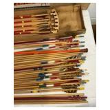 Vintage ben Pearson toy feathered wood arrows