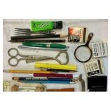Vintage group of junk drawer stuff