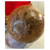 Ancient rock art Jeffers site MN signed Johnson decorative gourd