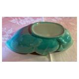 Vintage pottery lotus flower vase planter