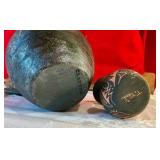 Collectable pottery or stoneware clay vases, clayton & Native American vase