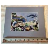 Group of 5 prints sailboats, water themed