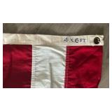 Vintage Paramount Heavy Cotton USA Flag 4x6