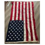 Vintage Paramount Heavy Cotton USA Flag 4x6